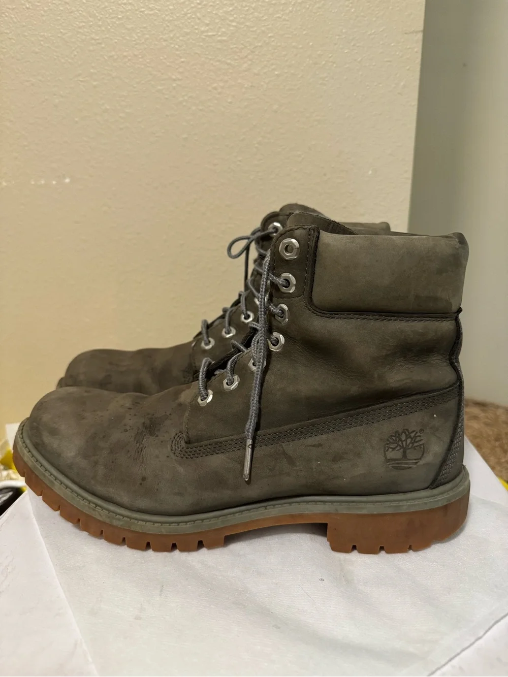 Timberland Men's Nubuck Lace-Up Work Boots